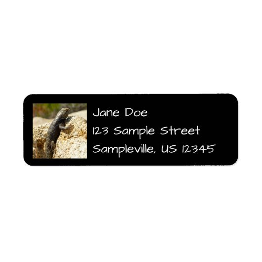 Gele ruggengraat bij Joshua Tree Etiket (Voorkant)