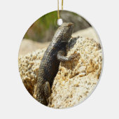 Gele ruggengraat bij Joshua Tree Keramisch Ornament (Links)