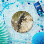 Gele ruggengraat bij Joshua Tree Papieren Bordje (Feest)