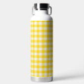 Gele ruitpatroon waterfles (Voorkant)