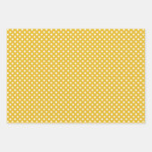 Gele rustieke Bumble Bee Stippen en strepen Inpakpapier Vel (Voorkant 2)