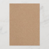 Gele Rustieke Zonnebloem Bruiloft Receptie Details Informatiekaartje (Achterkant)