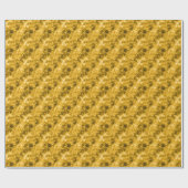 Gele ruw gekleurde textuur cadeaupapier (Vlak)