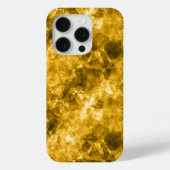 Gele ruw gekleurde textuur Case-Mate iPhone case (Achterkant)