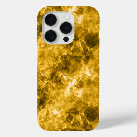 Gele ruw gekleurde textuur Case-Mate iPhone case (Achterkant)