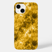 Gele ruw gekleurde textuur Case-Mate iPhone case (Achterkant)