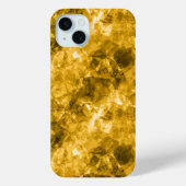 Gele ruw gekleurde textuur Case-Mate iPhone case (Achterkant)