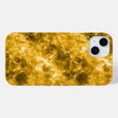 Gele ruw gekleurde textuur Case-Mate iPhone case (Achterkant (horizontaal))