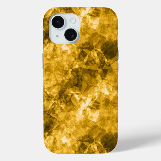 Gele ruw gekleurde textuur Case-Mate iPhone case (Achterkant)