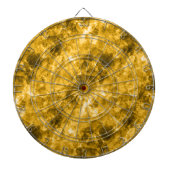 Gele ruw gekleurde textuur dartbord (Voorkant)