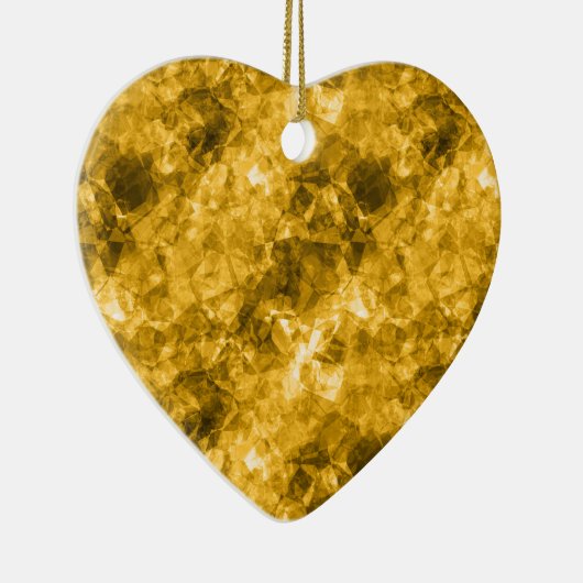 Gele ruw gekleurde textuur keramisch ornament (Rechts)