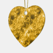 Gele ruw gekleurde textuur keramisch ornament (Links)