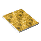 Gele ruw gekleurde textuur notitieblok (Schuin)