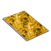 Gele ruw gekleurde textuur notitieboek (Rechterzijde)