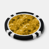 Gele ruw gekleurde textuur poker chips (Enkel)