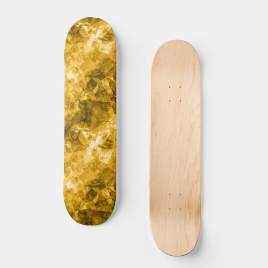 Gele ruw gekleurde textuur skateboard (Voorkant)