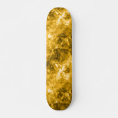 Gele ruw gekleurde textuur skateboard (Voorkant)