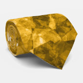 Gele ruw gekleurde textuur stropdas (Opgerold)
