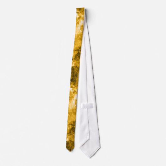 Gele ruw gekleurde textuur stropdas (Achterkant)