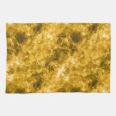 Gele ruw gekleurde textuur theedoek (Horizontaal)