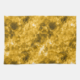 Gele ruw gekleurde textuur theedoek