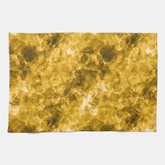 Gele ruw gekleurde textuur theedoek (Horizontaal)