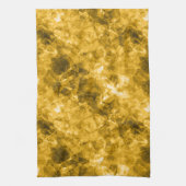 Gele ruw gekleurde textuur theedoek (Verticaal)