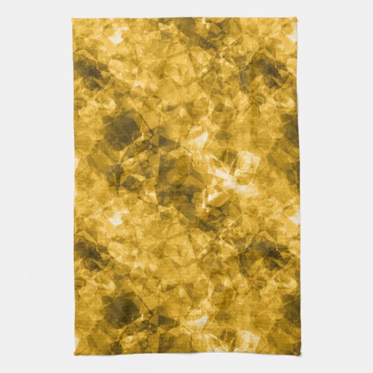 Gele ruw gekleurde textuur theedoek (Verticaal)