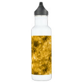 Gele ruw gekleurde textuur waterfles  (Rechts)