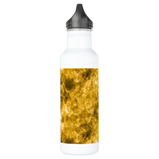 Gele ruw gekleurde textuur waterfles  (Links)