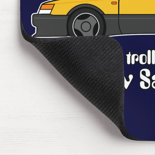 gele saabmarine mousepad muismat (Hoek)