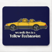 gele saabmarine mousepad muismat (Voorkant)