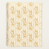 Gele Safari-giraffeprint Planner (Voorkant)
