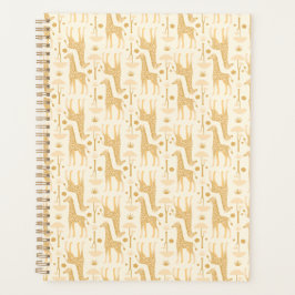 Gele Safari-giraffeprint Planner