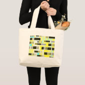 Gele samenstelling grote tote bag (Voorkant (product))