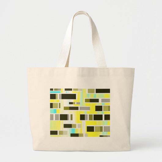 Gele samenstelling grote tote bag (Voorkant)
