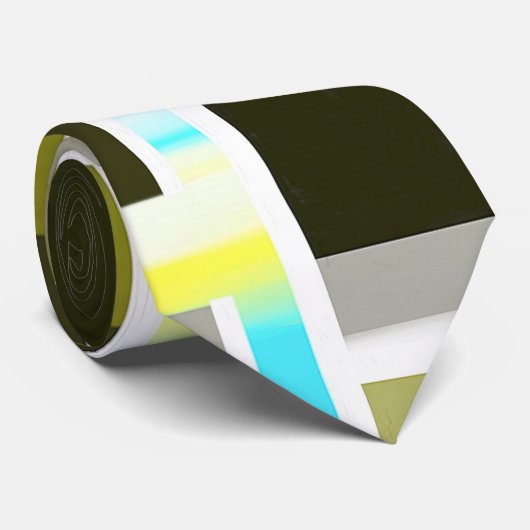 Gele samenstelling stropdas (Opgerold)