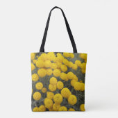 Gele santolina bloeiende struik tote bag (Achterkant)