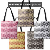 Gele Sardine Art Patroon Vis tekeningen Tote Bag