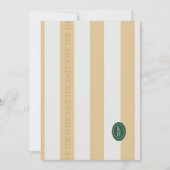 Gele Save The Date met Scherp Getande Rand Kaart (Voorkant)