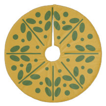 Gele Scandinavische kerstboomrokken