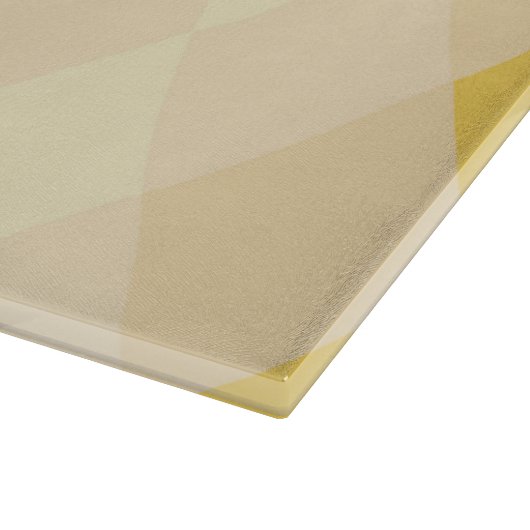 Gele schaduw Rhombus vorm patroon Snijplank (Hoek)