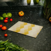 Gele schaduw Rhombus vorm patroon Snijplank