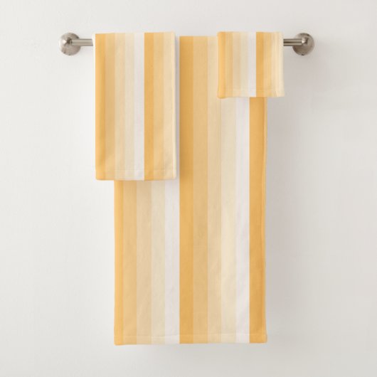 Gele schaduwstrepen bad handdoek (Insitu)