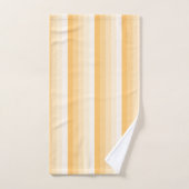 Gele schaduwstrepen bad handdoek (Handdoek)