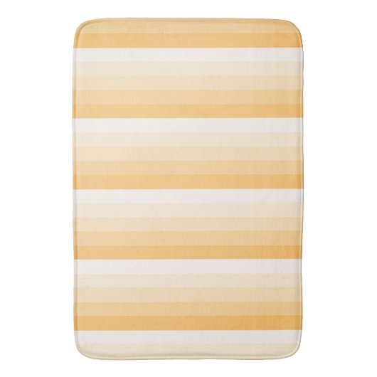 Gele schaduwstrepen badmat (Voorkant Verticaal)