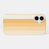 Gele schaduwstrepen iPhone 16 hoesje (Achterkant horizontaal)