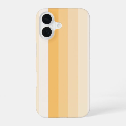 Gele schaduwstrepen iPhone 16 hoesje (Achterkant)