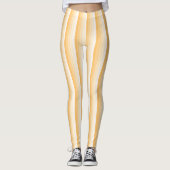 Gele schaduwstrepen leggings (Voorkant)