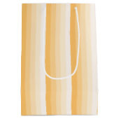 Gele schaduwstrepen medium cadeauzakje (Achterkant)